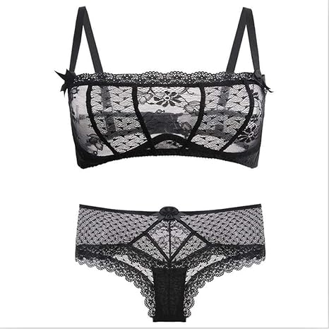 reggiseni con lacci trasparenti