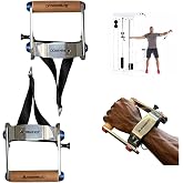 EAS1SOOPE Side Lateral Raise Exercise Handle Attachment Wrist Straps for Cable Machine, Professional Heavy Duty Cable Lateral Raise Attachments Wrist Cuffs for Gym Pulley System