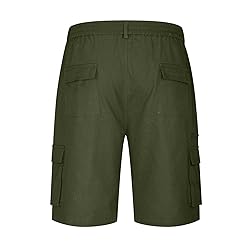 Generic Mens Cargo Shorts Elastic Waist Bermuda