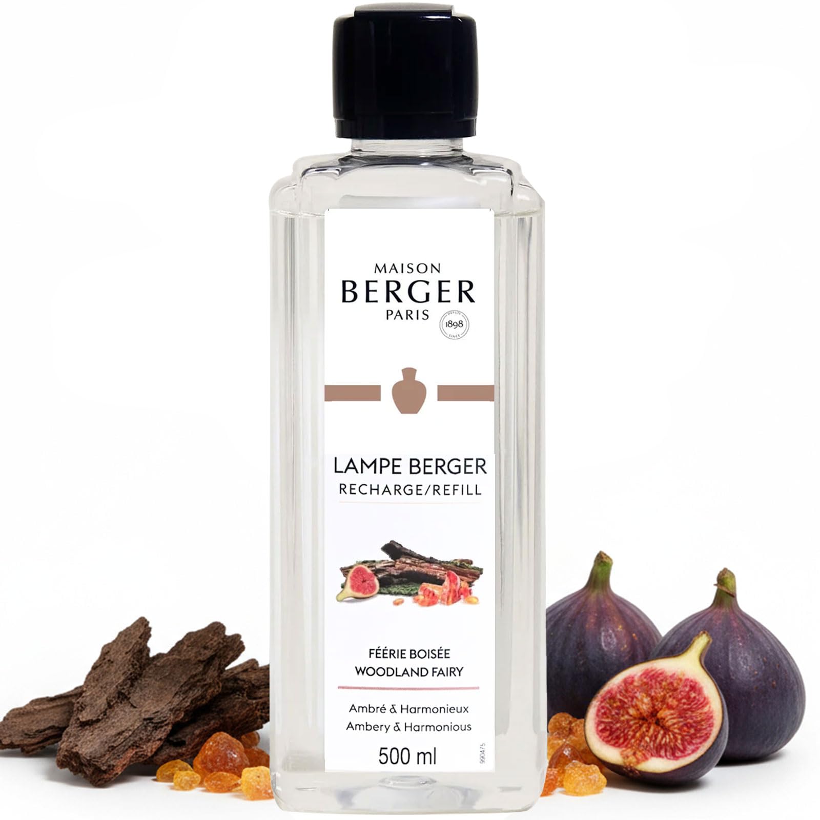 MAISON BERGER Woodland Fairy Lampe Berger Refill, 500 ml (16.9 fl oz), 2-in-1 Catalytic System, Neutralizes Odors and Diffuses Fragrance, Berries, Woods, Made in France