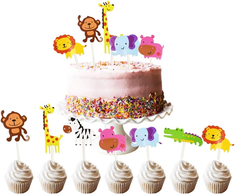 Fogawa 35pcs Cake Topper Animal Figurine Gateau Anniversaire Decoration De Gateau Pour Cupcake Anniversaire Fete Bapteme Halloween De Noel 7 Jungle Animaux Decorations Decorations Et Accessoires De Fete Pour Enfants Mosquitocontrolequipment Com