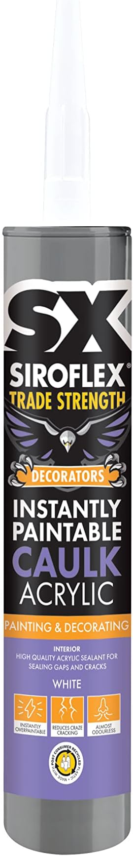 Siroflex SX Instantly Paintable Decorators Caulk White 310ml