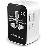 International Universal All in One Worldwide Travel Adapter Wall Charger AC Power Plug Adapter with Dual USB Charging Ports f