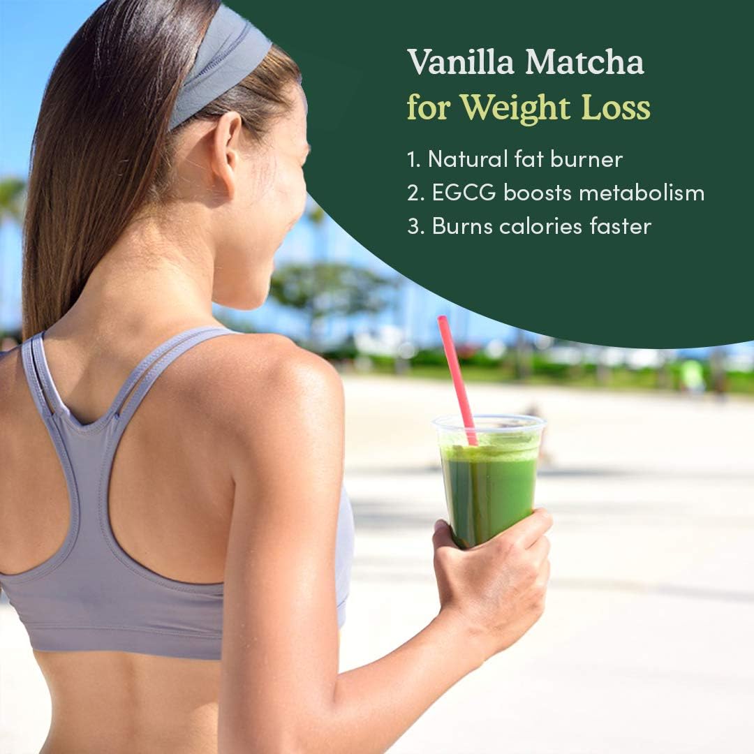 Vahdam Te Verde Alla Vaniglia Matcha 50 Tazze 100 G Polvere Di Te Matcha 100 Di Origine Giapponese Anti Ossidanti 137x Te Verde Per Perdita Di Peso E Disintossicazione Quotidiana