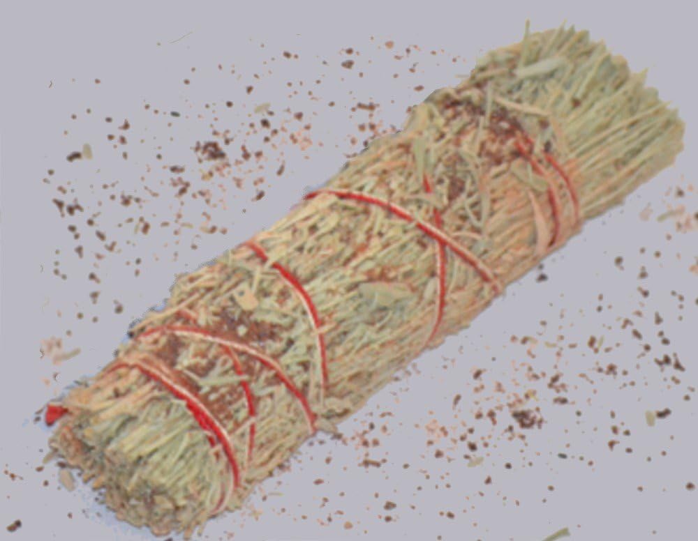 Sacred Tiger 3-4 Inch Dragon's Blood Resin and Mountain Sage Wand Smudge Bundle Cleansing. Smudging, Herb, Wicca, Native American Sold