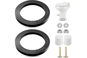 RAINGOWN RV Toilet Seal 385311652 and Mounting Kit 2 Pack Compatible with Dometic 300, 310, 320 RV Toilets Models, RV Parts Replacement Kit for Floor Mounted