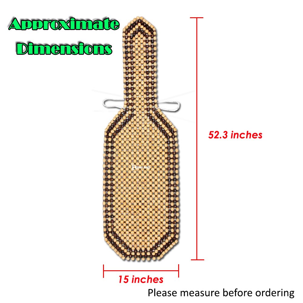 Galleon Zento Deals Wood Beaded Comfort Seat Cushion Seat Cover