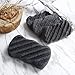 Miss Gorgeous Konjac Sponge Set with Activated Bamboo Charcoal - Body & Facial Sponge Exfoliator Cleansing Sponge for Skin Care (4 Pack)