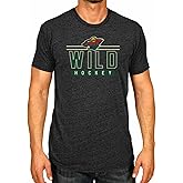 Wright & Ditson Adult NHL Heather Charcoal True Fan Hockey T-Shirt - Tagless Cotton Polyester Blend - Ultimate Comfort