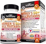 Daily Multivitamin for Women 50 & Over - Memory Support Supplement - Promotes Stress Reduction & Healthy Immune Response - Supports Healthy Heart Function - Designed for Stomach Comfort