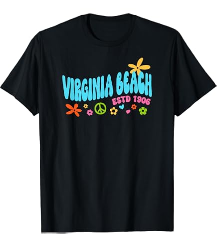 Amazon.com: Virginia Beach Virginia VA Vintage Nautical Waves