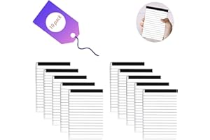 JNOMOW 10 Pack Pocket Mini Notepads Refills,Memo Pad,3×5Inch Lined Writing Pads with 30 Sheets in Each Pad,Note Pads Refills,Inspiration Catcher(White-10pack)