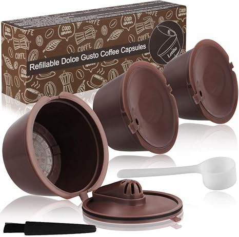 Taza Cápsula Café de 3 piezas Taza Cápsula Café Reutilizable Kit Filtro  Recargable Reemplazo Apto para Dolce Gusto Filtros y repuestos para  cafeteras Café y té futakuchi-hakata.com