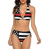 Delerain Women Two Piece Swimsuit Sexy Halter Bikini Sets Triangle Swimwear Bathing Suit