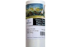 Canson Artist Series Canva-Paper, Roll, 36inx10yd (136lb/290g) - Artist Paper for Adults and Students - Oil Paint, Acrylic Paint, Mixed Media