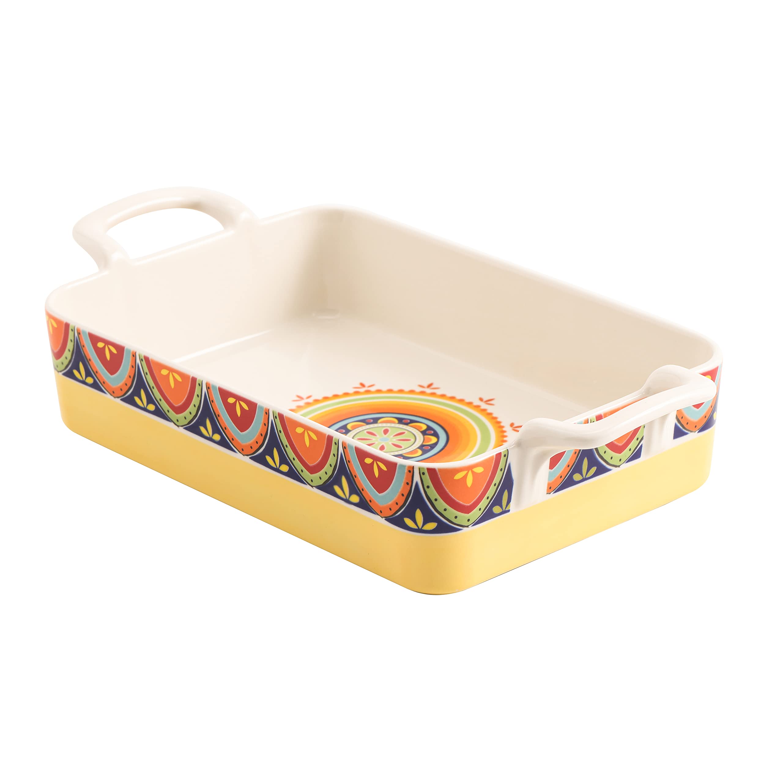 Photo 1 of Bico Tunisian Stoneware Baking Dish, Lasagna Pan, Large Rectangular Baking Pan, Casserole Dish, Microwave, Dishwasher and Oven Safe
