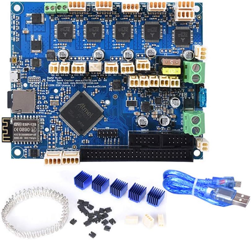 Elikliv Cloned Duet 2 WiFi V1.04 DuetWifi Advanced 32bit Motherboard Upgrades Controller Board for 3D Printer CNC BLV MGN Cube