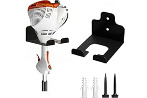 JNIHEEP Garage Organizer Trimmer Rack, Garden Power Tool Hanger Weed Whackers Holder Wall Mounted for Grass Trimmer, Hedge Trimmer, Garage Trimmer, Garden Tools,1 Pack