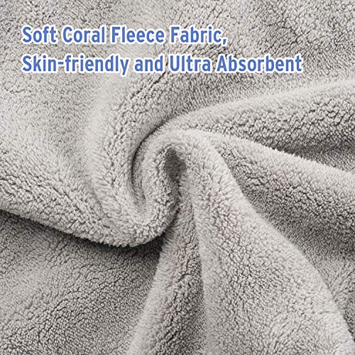 AmazerBath-3-Pack-Hair-Towel-Microfiber-Hair-Towel-Wrap-Rapid-Drying-Hair-Towels-for-Women-Magic-Hair-Drying-Towel-Super-Absorbent-Hair-Towel-Hat-Blue-Purple-Gray