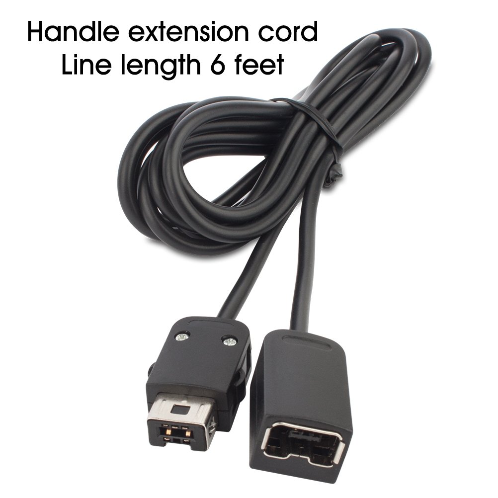 YCCTEAM 6ft Extension Cable for NES Classic Mini Edition Controller, Cords Extender - Best Controller Extension Cable Cord for Nintendo Gaming System, Black