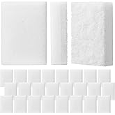 Vesici 24 Pcs Aquarium Cleaning Sponge, Double Side, Non Scratch, White