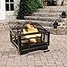 Pleasant Hearth Solus Deep Wood Burning Fire Pit, 26-Inch