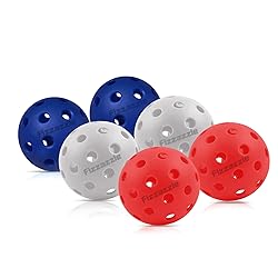 Fizzazzle Outdoor Pickleball Balls 40 Holes -6 Pack