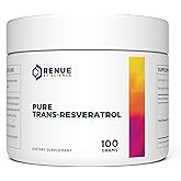 Renue By Science Resveratrol | High Strength Resveratrol Supplement | 100g Trans Resveratrol Powder | Reservatrol 200 Day Supply | Non-GMO & Allergen Free | Manufactured in The USA Third-Party Tested