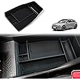 BestEvMod for Ioniq5 Lower Center Console Organizer Tray Storage Box Interior Accessories with Rubber Black Trim Compatible with Hyundai Ioniq 5 2022 2023 2024 Accessories