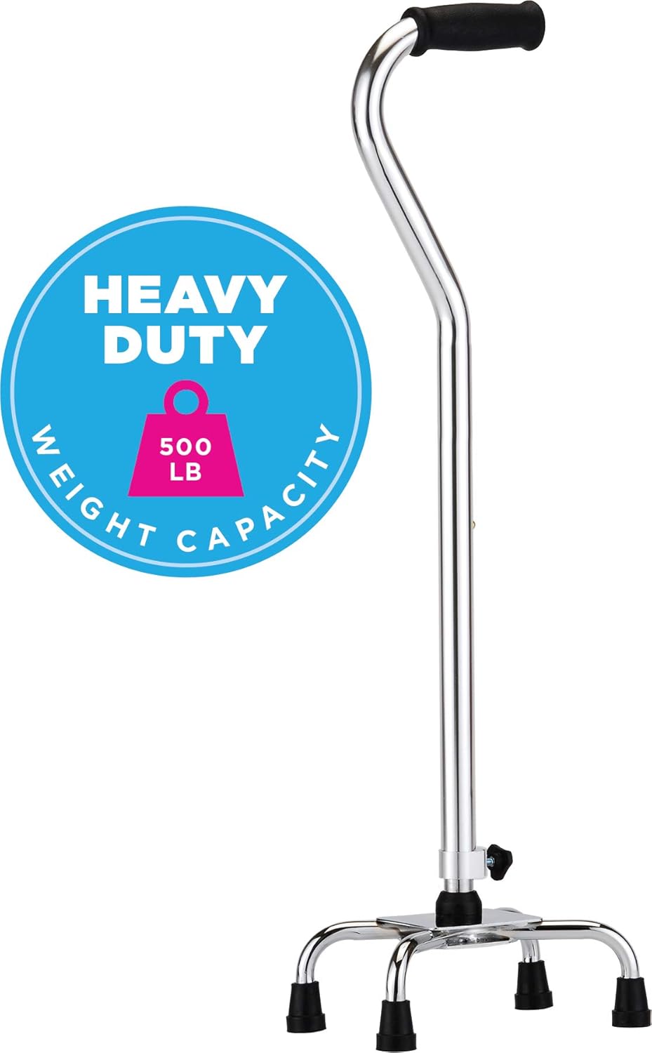 NOVA Heavy Duty Quad Cane, 500 lb. Weight Capacity Four