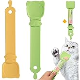 MeowAroma Cat Treat Spoon Squeeze, Sliding Kitten Strip Feeder Suitable for Puree and Delectables Bisque Lickable Wet Cat Treats, 2Pcs Pet Food Dispenser for Puppies Small Pets