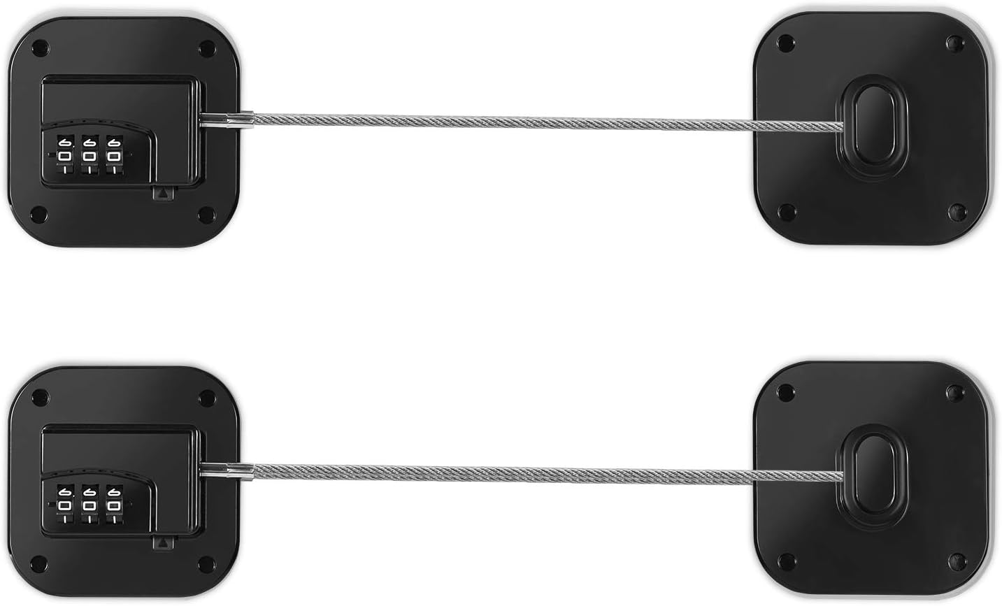 Refrigerator Lock, QINUKER Mini Fridge Lock with Digital Password Child