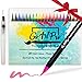 Watercolor Brush Pens by GoArtPro | Set of 20 Color Soft Flexible Real Brush Pens + Bonus Watercolor Pen | Brush Tip Markers for Adult Coloring Books, Manga, Comic, Calligraphy