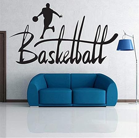Wandaufkleber Aufkleber Spielen Basketball Sports Man Kontinuierliches