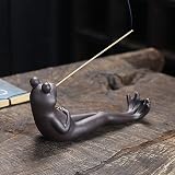 ChangWanna Frog Incense Stick Holder with 45 Sandalwood Sticks view 3