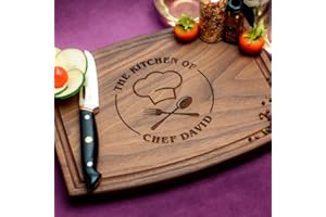 Straga Personalized Cutting Boards | Handmade Wood Engraved Charcuterie | Custom Birthday, Cooking School Graduation Gift for