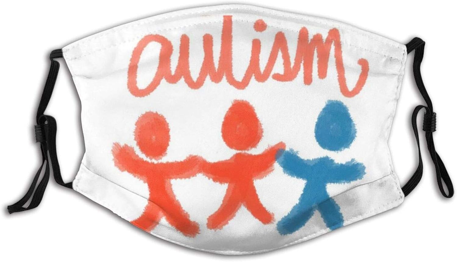 World Autism Awareness Day Face Mask Adjustable Face Cover with Filter