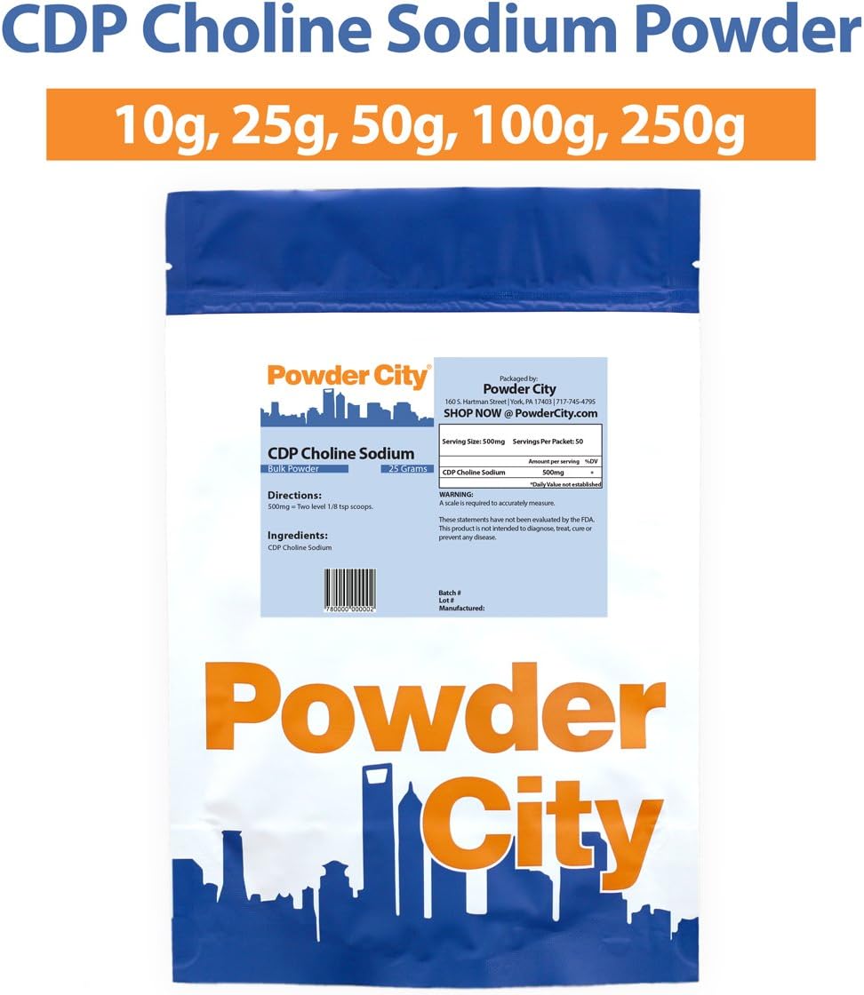 Powder City CDP Choline (250 Grams)