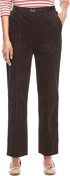 ladies cord trousers elastic waist