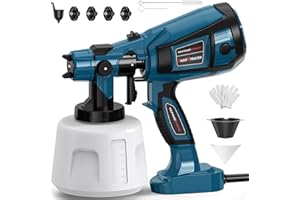 MIRRORZONE Paint Sprayer Tool 1000W High Power Electric Spray Paint Gun Easy to Clean for Furniture Cabinets House Painting