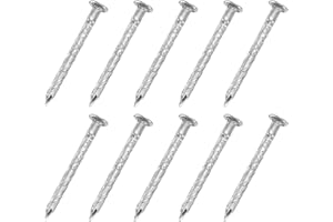 uxcell 250Pcs Fence Deck Nails, 1 Inch 304 Stainless Steel Spiral Deck Nail Spiral Shank Spikes for House Floor Repairing Wal