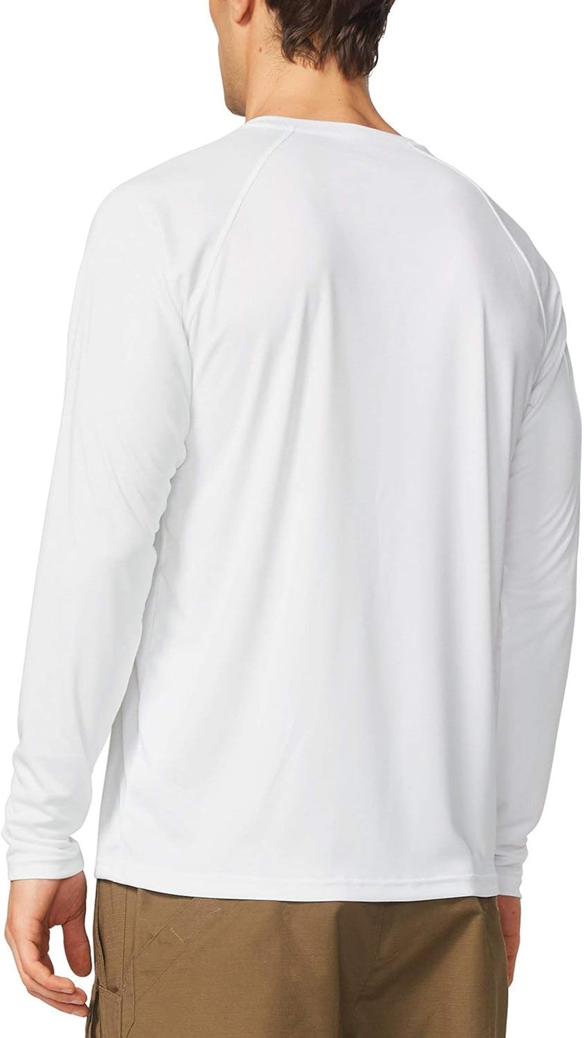 BALEAF Men's UPF 50+ Sun Protection Shirts Long Sleeve Dri Fit SPF T-Shirts Lightweight Fishing Hiking Running: Clothing