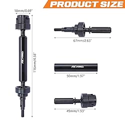 Rcawd Full Aluminum Cvd Slider Set: 4X4 Mega Blx