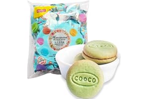 SIJIYUNLI-Cream flavor Macaron Sandwich cookie 376g/13.26oz Loose package of strawberry biscuits，Suitable for parties, gatherings, and other occasions where everyone shares，Includes 60 small bags.