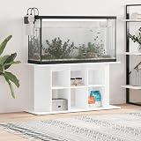 vidaXL Aquarium Stand White Engineered Wood 120x40x60 cm 3 Tiers view 2