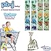 PBnJ baby Toy Saver Strap Holder Leash Secure Accessories Dinosaur/Jungle - 4pc