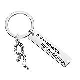PLITI Snake Lover Gifts: Venomous Snake Key Rings