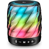 LFS Bluetooth Speakers - Premium 20W Sound Portable Wireless Speakers with TWS Bluetooth 5.0, LED Lights, Waterproof, 20H Playtime