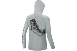 Palmyth Boys Fishing Shirt Youth Hoodie UPF 50+ Sun Protection Long Sleeve Hooded Shirts