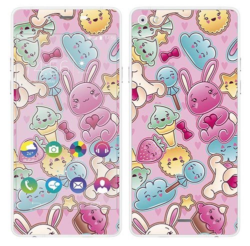 Royal Pure RS, 122439 Sticker for Wiko Highway with Sticker Cute Doodles